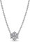PANDORA Funkelnde Schneeflocke Anhänger-Halskette aus Sterling-Silber mit Cubic Zirkonia Steinen verziert, Moments Collection, Größe: 45, 392371C01-45
