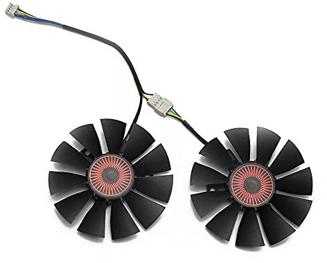 RAKSTORE FD7010H12S T128010SH 75mm Graphics Card Cooling Fan Replacement for ASUS STRIX GTX 750 Ti GTX 950 GTX 960 R9 370 Cooler Fan
