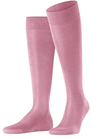FALKE Tiago M Kh sostenibili cotone filo di Scozia al ginocchio tinta unita 1 paio, Calzini lunghi Uomo, Rosa Rose Water 8804, 43-44