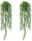 Piante Artificiali in Vaso, 2 Pezzi Piante Finte da Interno Cadenti in Vaso, Perle Artificiali Succulente con Vasi, Plastica piante artificiali, Piante Finte Cadenti per Decorazione Interno Esterno