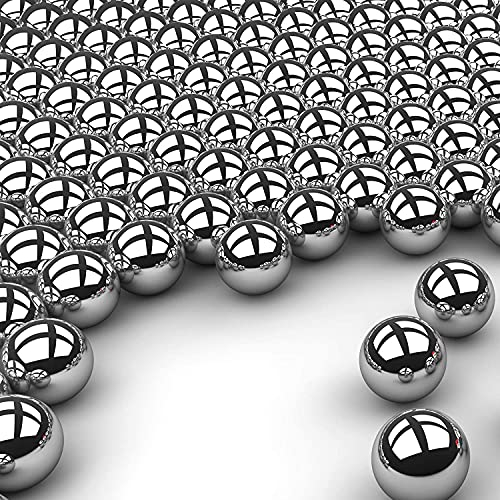 ZSHJGJR 100 Stück Stahlkugeln für Compoundbogen Bogenschießen Edelstahlkugeln 12mm 14mm Compoundbogen Zubehör (12mm)