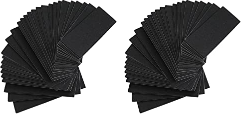 ZIUTPDAX 48 Stück Griffbrett Schaumstoff Griffband Klebeband Schaumstoff Klebeband Schwarz Nicht Schaum Griffband für Mini Fingerboards