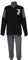 hermet Pigiama Juventus, in Pile, Maglia Maniche Lunghe Pantalone, Pigiama Juventus per Adulto, Unisex, Full Zip, Nero, Taglia L