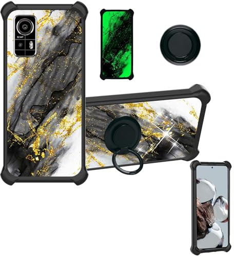 CWEIYUSHU hülle Für Agm H6 Hülle Case Handyhülle Schutzhülle Cover [Mit 9H Härte HD Schutzfolie] PC + Silikon Ständer JSH-HDL