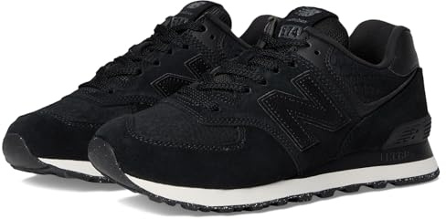 New Balance Damen 574 V2, Schwarz/Metallic-Schwarz, 40 EU