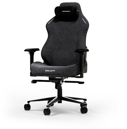 DXRacer CRAFT XL Schwarz Stoff das Orginal Gaming Stuhl