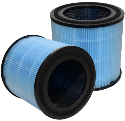 PUREBURG AP1001-RF Replacement Filter Compatible with Airtok AP1001 Air Purifier, Pack of 2 H13 HEPA and Activated Carbon Filter