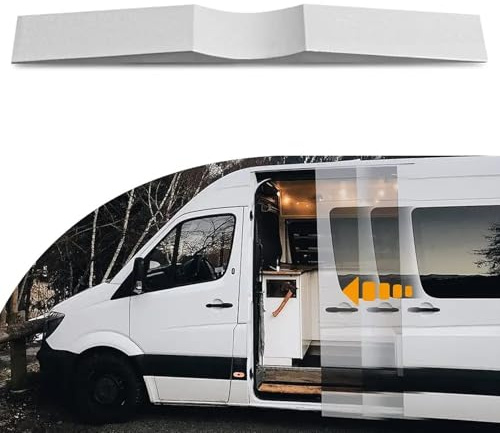 Tope para puerta corredera – Ajuste universal para Sprinter, Promaster, Transit & Caravanas – Tope de puerta de aluminio de alta calidad para furgoneta, accesorio para la privacidad con fácil