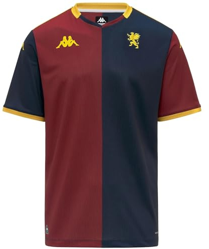 Kombat Genoa Active - Maglia da uomo rossa e blu