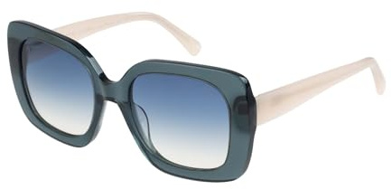Botaniq Quadratisch Acetat Brille in Blau für Damen | optional mit Sehstärke (Modell BIS-7025-155)
