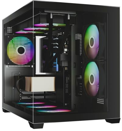 KAIROS BLAKE Pc Gaming i7 12700F 12 Core fino a 4.90GHz, RTX 5060 8GB, RAM DDR4 32GB, SSD NVMe 1000GB, Dissipatore a torre, Win 11 Pro, Pc desktop