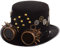 GRACEART Unisex Steampunk Hut Steampunk Zylinder Hut für Männer oder Frauen (DE/NL/SE/PL, Alphanumerisch, M, Style-04)