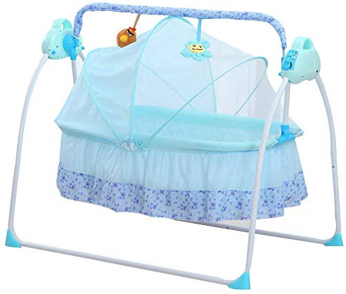 obller automatique Balançoire Bébé Safe Berceau de Bébé à bascule électrique automatique avec tapis