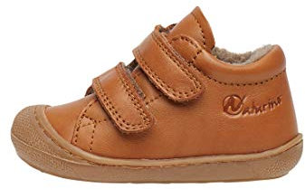 Naturino Cocoon VL-Zapatitos Primeros Pasos de Piel Forrada de Lana Marrón Claro 22