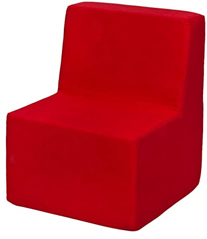 Velinda Kinderstuhl Sitzmöbel Sessel Lehnstuhl Beistellstuhl Stuhlsessel Kindermöbel (Farbe: rot)