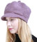 Muryobao Damen Wintermütze, warm, mit Zopfmuster, Totenkopf-Mütze mit Visier - Pink - Einheitsgröße