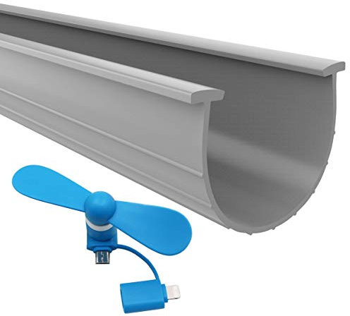 The 2019 Gray Garage Door Bottom Seal | 20 Foot, 3.75 Inch Width Garage Door Seals Bottom Rubber Replacement Kit | T-Ends Garage Door Weather Seal Threshold Strip | Easily Cut & Adapt to Doors