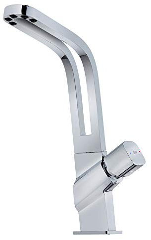 Grifo De Cocina Teka Monomando Ico 915 Color Cromo Ref 116030009 Caño Giratorio