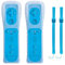 TechKen 2 Manettes WII Gauche Télécommande Jeu Wii Manette avec Manchon en Silicone, sans Motion Plus