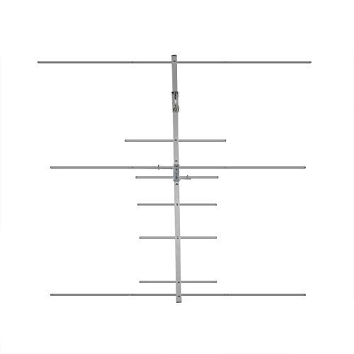 Ailunce AY04 Dual Band Yagi Antenna, High Gain Base Station Antenna 100W SL16K VHF UHF 2M/70CM Compatible with Retevis H-777 RT29 RT-5R Baofeng BF-F8HP UV-5R Kenwood TK-240 TK- 250 etc(Silver, 1Pack)