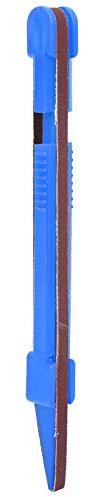 Lijadora de guitarra de palo, traste de guitarra Lima de coronación Pluma Detallador Acabado para reparación de bricolaje Herramienta de instrumentos para instrumentos de cuerda(azul)