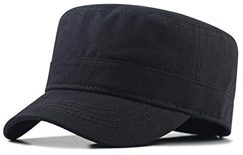 Herren Kappe Hut Dad Big Size Flat Cap Männlich Im Freien Übergroße Sonnenhut Männer Und Frauen Caual Große Größen Baseball Caps-Pure_Black_62-68Cm