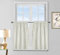 Dreamskull Kurzstores Gardinen Vorhänge 2er Set Scheibengardine Bistrogardine Landhaus Modern Kurz Küche Blickdicht Kurzgardine Stangendurchzug Wohnzimmer 90cm Hoch