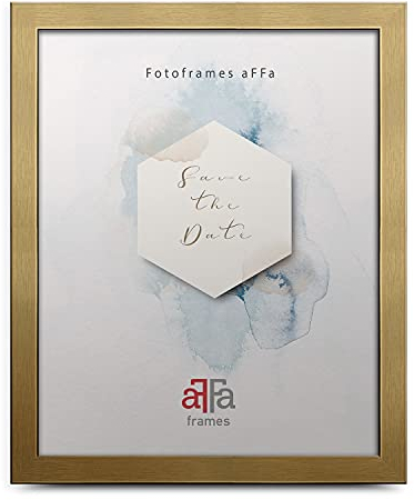 aFFa frames Hekla, Bilderrahmen MDF-Fotorahmen, the frame, Fotorahmen mit Acrylglas, bilderrahmen Gold, 24 x 30 cm