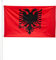 KliKil Bandiera Albanese 90x150 cm - Tessuto da esterno resistente alle intemperie 150x90 cm con 2 occhielli metallici. Albania Flag giardino decorazioni