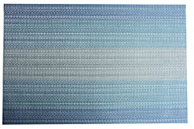 Tovagliette Americana Strisce Blu Lago Tovagliette Colazione PVC Tovagliette Americana Plastica Lavabili Antiscivolo Sottopiatti Resistente Al Calore Sotto Piatti Da Tavola 30x45cm 8 Pcs