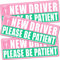 Sukh New Student Driver for Car - Student Driver Car Magnet Be Patient Student Driver Magnet Boys and Girls Safety Warning Reflective Signs Reusable Movable 3 Pcs Gifts