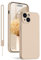 KPPIT for iPhone 13 Case Protective Case Silicone,Ultra Slim Soft Gel Anti-Scratch,Microfiber Lining,Rubber Shockproof Case Cover for iPhone 13 Khaki,6.1 inch