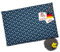 navango® Körnerkissen für Mikrowelle & Backofen geeignet | Marineblau mit Sternmuster | Mit Rapsfüllung handgefertigt in Deutschland | ca. 30 x 20 cm | OEKO-Tex Baumwolle