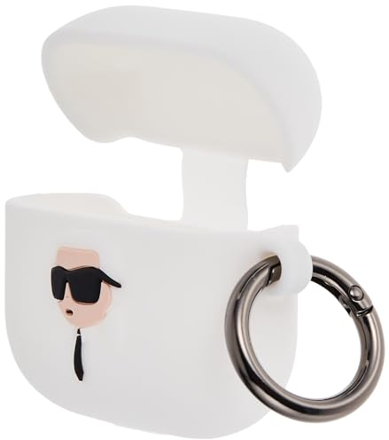 Karl Lagerfeld KLA3RUNIKH Hülle für Airpods 3 Weiß Silicone Karl Head 3D