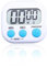 VINPAM Digital Kitchen Timer with Magnetic Back, Vertical Stand, and Hang Hole - Loud Alarm for Precise Cooking and Baking - Countdown Clock (White)