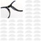 YUXIANLB Silicone Eyeglass Nose Pads, 20 Pairs Anti Slip Nosepads with Sticky Backing for Glasses, Soft Nose Grips for Glasses and Sunglasses(Clear/1mm)