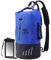 UZIRO Bolsa Estanca 20L, Mochila Impermeable para Kayak, Piscina, Pesca y Natación, Dry Bag Acuático, Resistente al Agua, Ideal para Actividades al Aire Libre, Color Azul