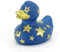 Bud Duck Mini Luxus Gold Star Magic Blue Duck Neuheit Ente Badeente Badeente Badeente 6 cm