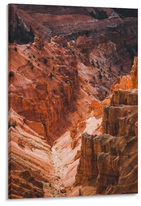 TINCHEW Arazzo con stampa fotografica artistica da parete con montagna marrone, decorazione per la casa, camera da letto, decorazione moderna, idea regalo, 40 x 60 cm