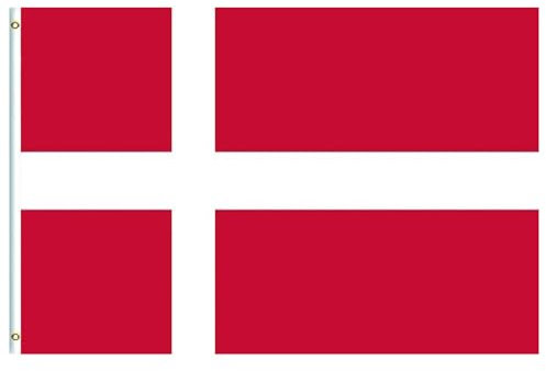 Dänemark Flagge Groß Dänemark Fahne 90x150cm,Dänemarks Flagge Nationalflagge Oly Flagge Dänemark Fanartikel Denmark Flag mit Messing-Ösen für Olye Deko 2024,Euro Fußball Party EM Fahne