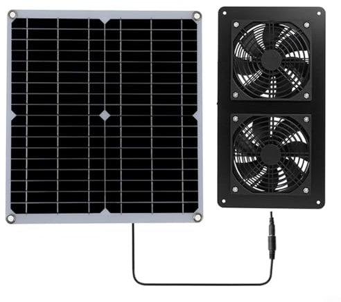 WIIYENA Ventilatore a energia solare, 30 W, per la ventilazione dell'aria di scarico, strumento di dissipazione del calore, per cucine e pollai