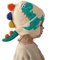 Kleinkind Winter Beanie Hut Jungen Mädchen Gestrickte Dinosaurier Mütze mit Bommel Warm Earflap Hut Kappe Cap Cartoon Bommelmütze Wintermütze mit Ohrenklappen cremefarben