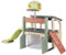 Smoby Life - Fun Center Sport-Spielhaus für Kinder ab 2 Jahre (284x203x176 cm) mit 62% Recycling-Anteil - XXL Outdoor-Kinderhaus mit Multi-Sportbereich & Rutsche für Garten oder Terrasse