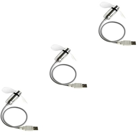 Uonlytech Ventilatore E Orologio Combinati Con Display Led E Piccolo Ventilatore Portatile Da 3 Pezzi