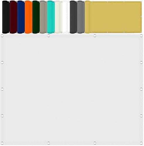 Vela de Sombra Rectangular 200 x 300 cm Prueba de Viento Protección UV Toldo Vela Rectángulo 100% Poliéster con SOGA para Pérgola, Blanco