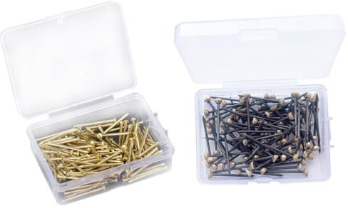 Uonlytech 300stücke Bilderrahmen Nägel Kupferkopf Und Nägel Für Wanddekoration Für Projekte Und Holzbearbeitung Einfach Zu Verwenden Und Langlebig