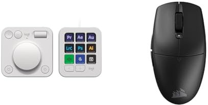 Logitech MX Creative Console, & Corsair M55 WIRELESS Lightweight FPS Gaming