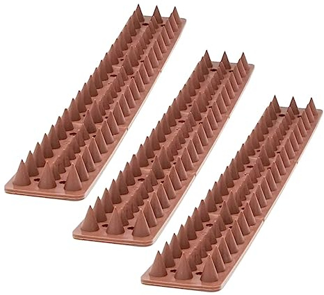POPETPOP 3pcs Spines Plastic Nail Garden Fence Panels Magpie Deterrent Climbing Proofing Tool