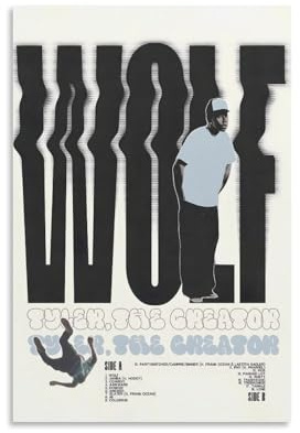 PANTTING Tyler Poster The Creator, Wolf-Album-Poster, ästhetischer Leinwand-Kunstdruck, Heimdekoration für Schlafzimmer, Wohnzimmer, 30 x 45 cm, ungerahmter Stil