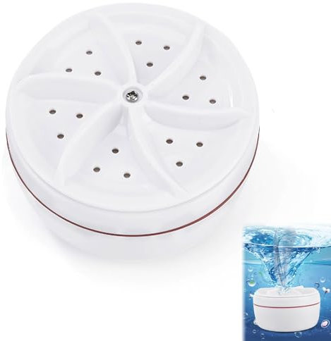 Mini Lavadora con Cable de Datos USB Lavadora de Turbina Ultrasónica Lavadora Turbo Portátil Pequeña Lavadora para Limpiar Calcetines Ropa Interior Toallas